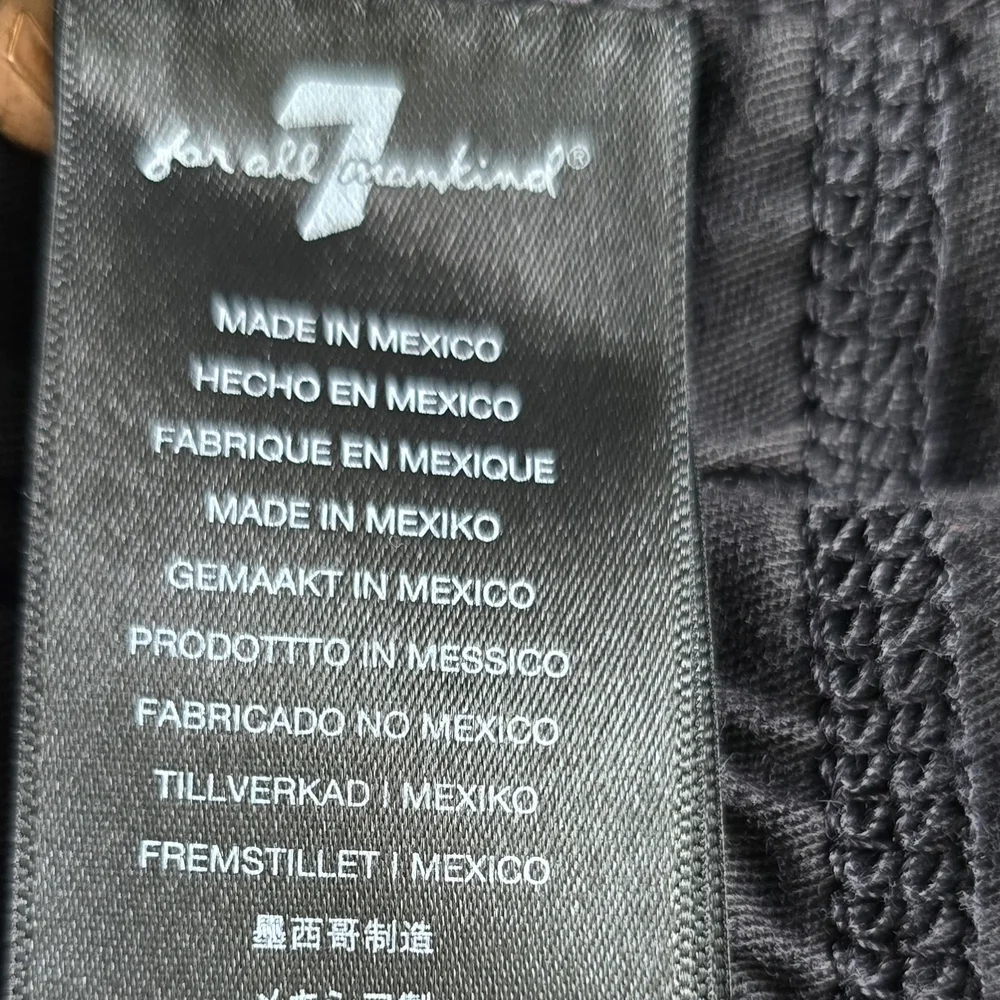 7 For All Mankind Men's Slim Jeans Dark Gray - Picture 9 of 10